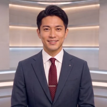 AI広報官の平岡雪人
