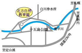 北方自然教育園の周辺地図