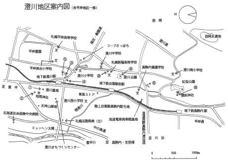 澄川地区案内図