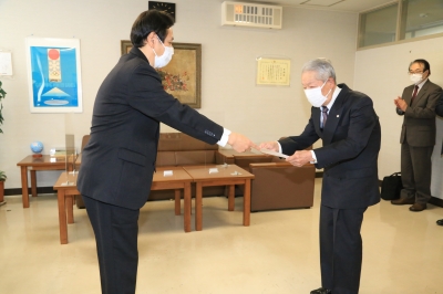 芸術の森表彰の様子