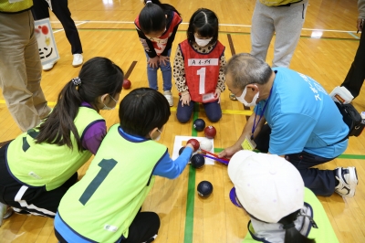 ボッチャ体験の様子4