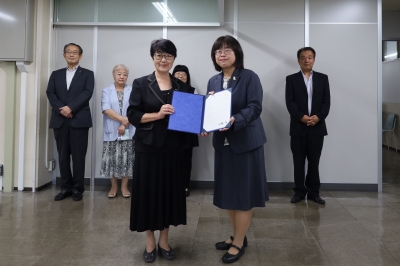 伝達式の様子