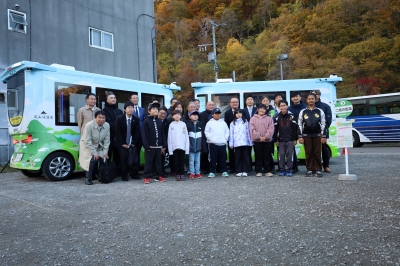 定山渓自動運転バス実証実験2