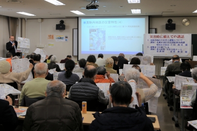 災害時に備えての講話