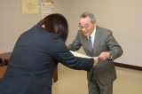 令和6年度北海道知事感謝状（統計功労者）に係る伝達式の様子