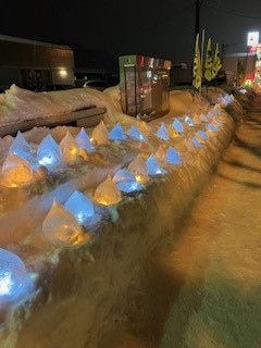 藤野雪あかりの小路アイスキャンドル