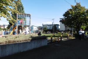 むくどり公園で車いす体験、視覚障がい体験