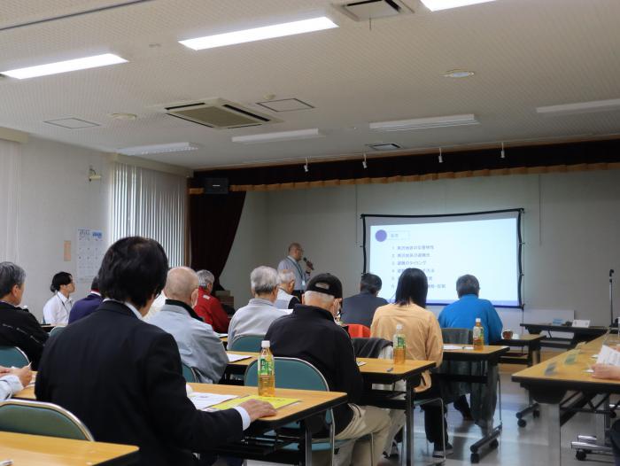 避難所に関する講習の様子