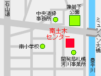 南区土木センターの周辺地図