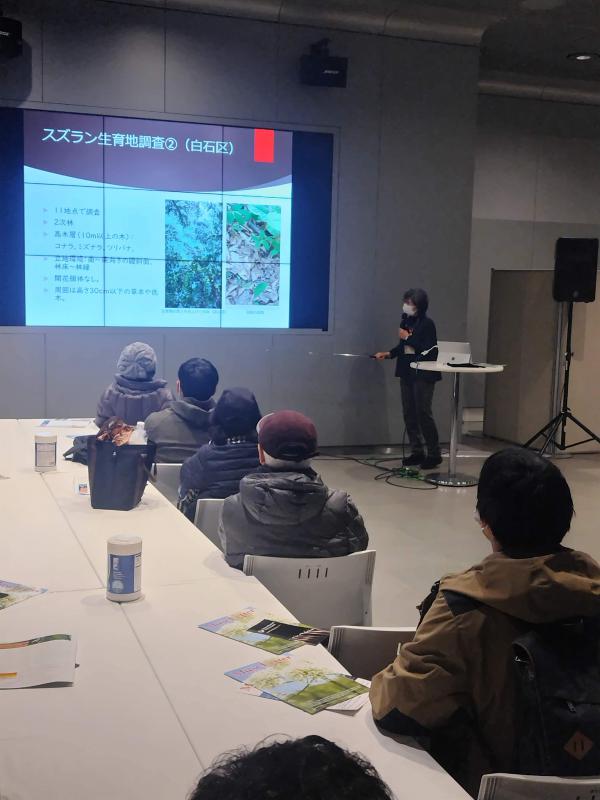 山﨑学芸員のミュージアムトークの様子