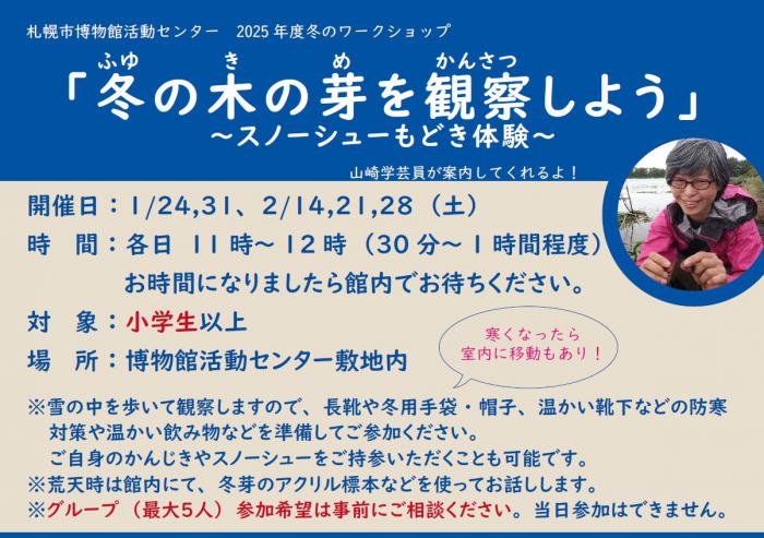 2025年度冬の木の芽を観察しよう