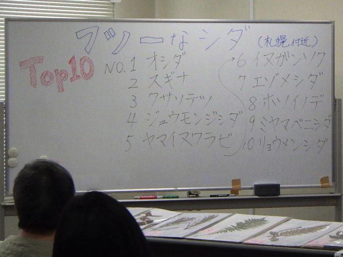 フツーなシダTOP10。オシダ、スギナ、クサソテツ、ジュウモンジシダ、ヤマイヌワラビ、イヌガンソク、エゾメシダ、ホソイノデ、ミヤマベニシダ、リョウメンシダ