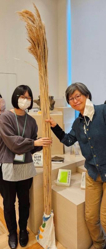 図書・情報館で出張展示の準備をしている様子2