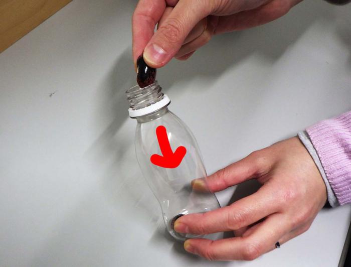 はなまめをいれものにいれているところ。