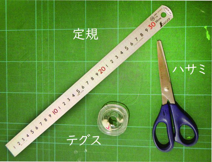 定規ハサミテグス