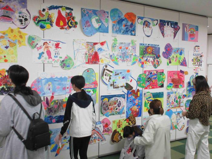 文化祭作品展の様子