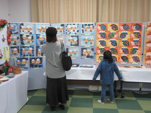 文化祭作品展の様子