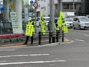 夏の早朝街頭啓発２