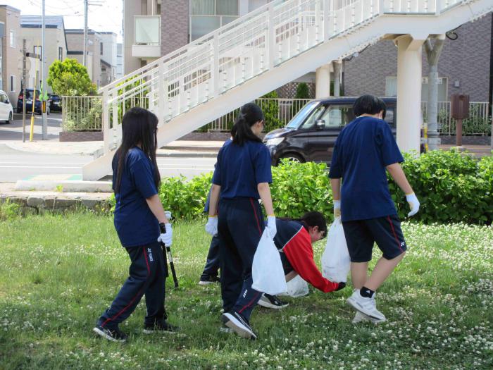 清掃の様子