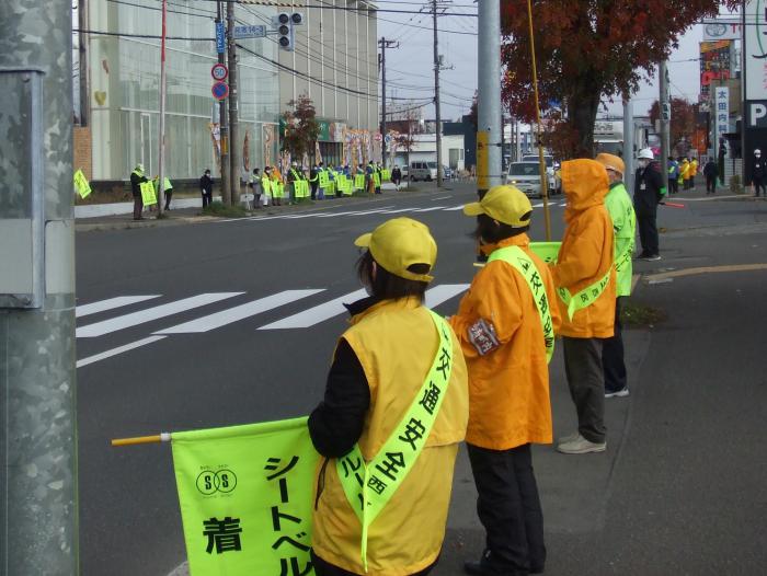 街頭啓発発寒14条3丁目