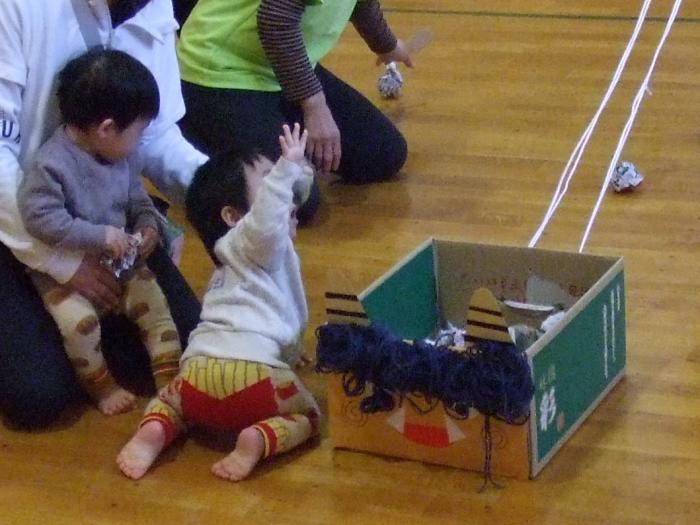 子育てサロンはっさむ節分1