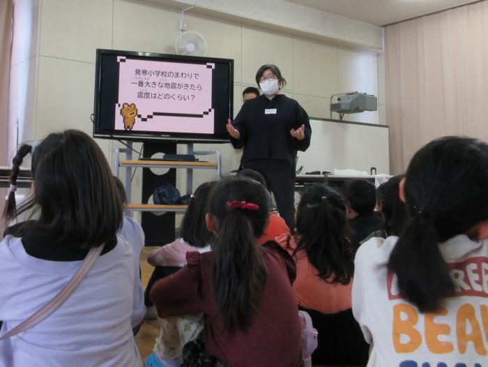 子ども防災教室の様子1