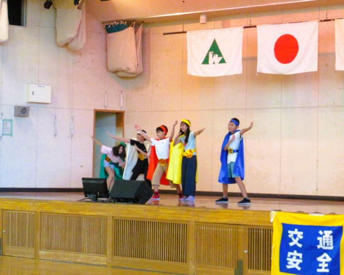 交通安全総決起大会（発寒小）