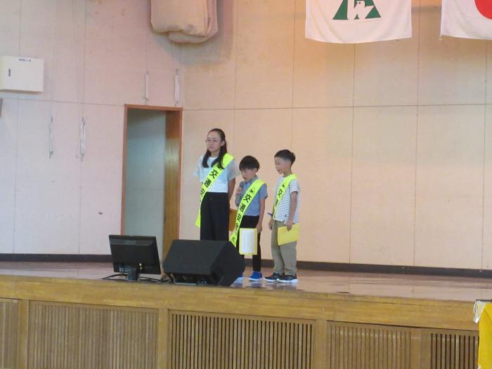 交通安全総決起大会（発寒東小）