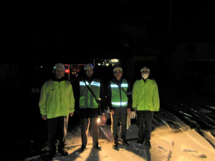 火災予防該当啓発 青パト