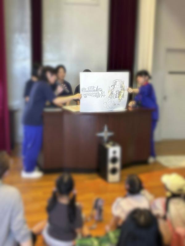 地域防災訓練美術部1