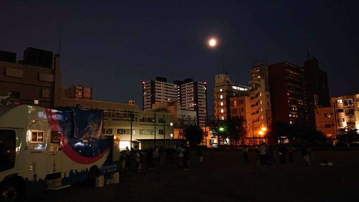 星空観察会の様子