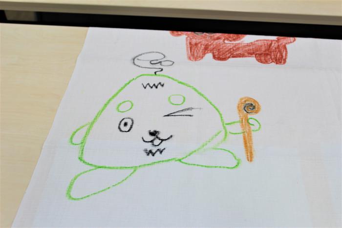 開催結果写真（こども・あーと・にしく～エコ×アート！キミだけの「魔法の布」“マイふろしき”をつくろう！～）