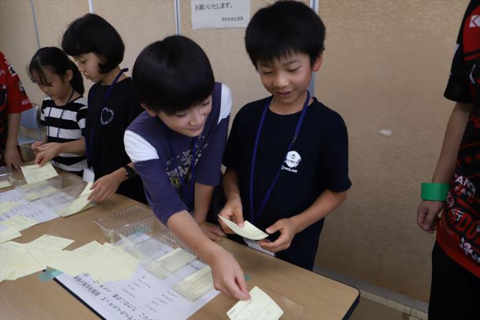 開票の様子