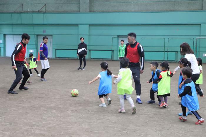 サッカー教室の様子