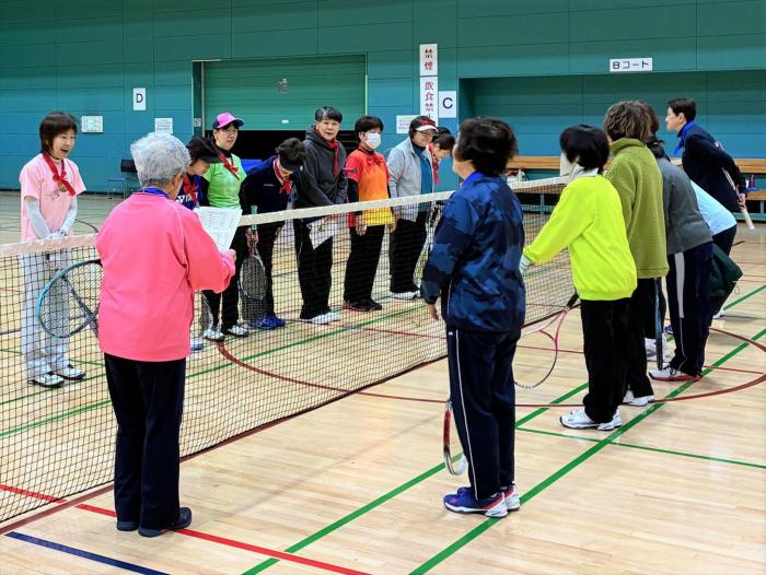 あいさつの様子