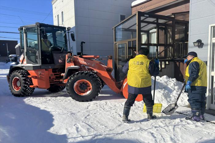 排雪の様子