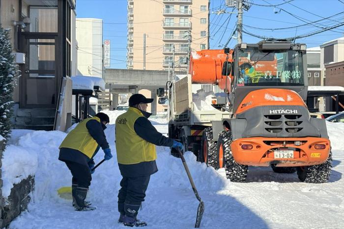 排雪の様子