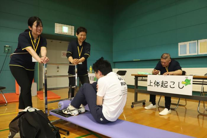 体力測定の様子