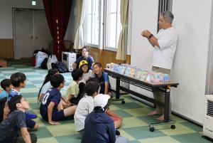 水の旅を学ぶゲームの様子