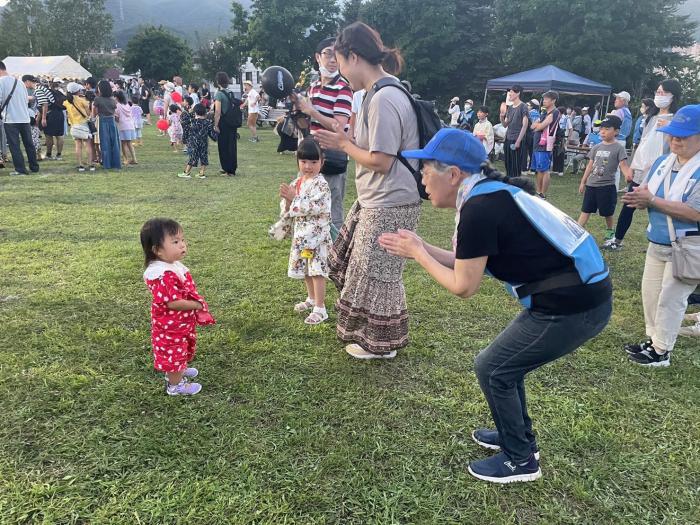 子ども盆踊りの様子