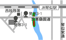 はまなすコースの地図