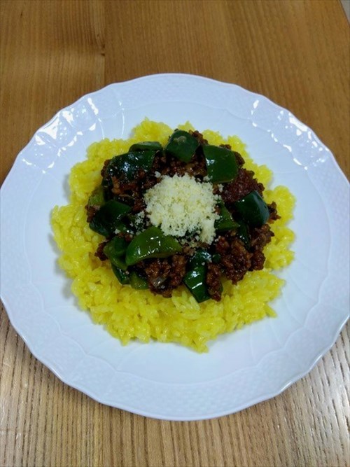 ピーマンたっぷりカレー