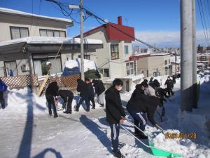 除雪作業のようす