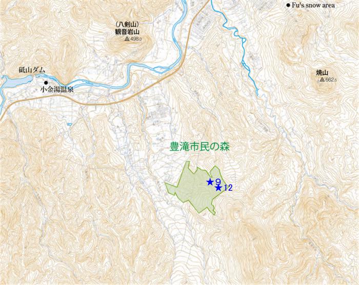 ヒグマ位置図