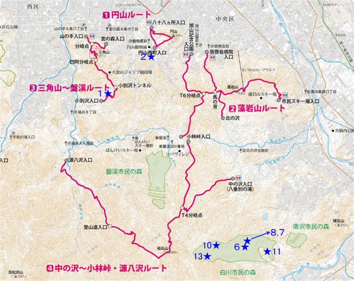 ヒグマ位置図