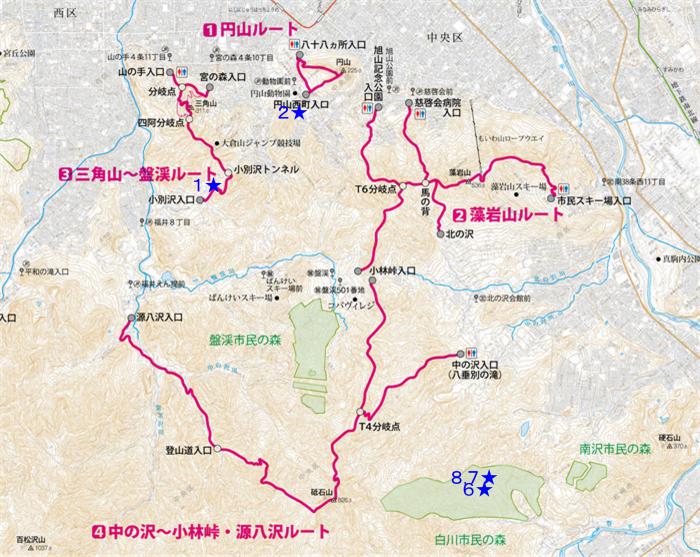 ヒグマ位置図