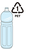 ペットボトルのリサイクル商品（ペットボトル）