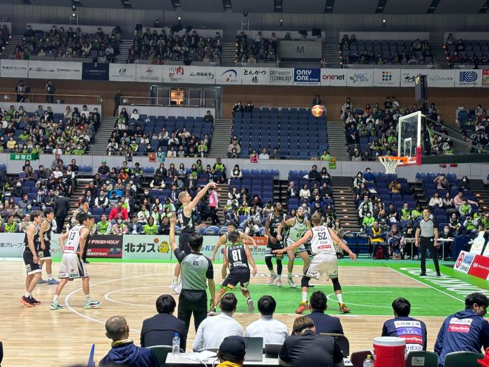 バスケットボール試合会場の