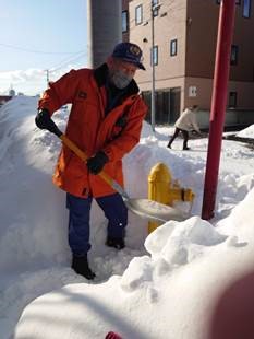 190022_橋本電気工事_消防団消火栓の除雪