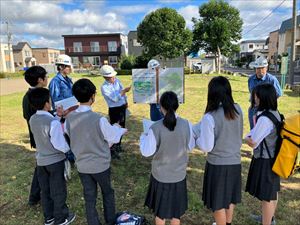 240011_ひまわり建設_中学生の現場見学会